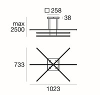 Italské LED světlo 8206 LineaLight Straight_P3 černé