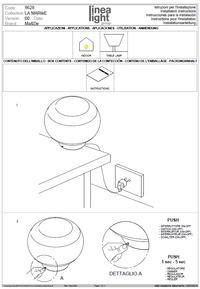 Lampička LED 8628 Linea Light La Mariée_tab transparentní