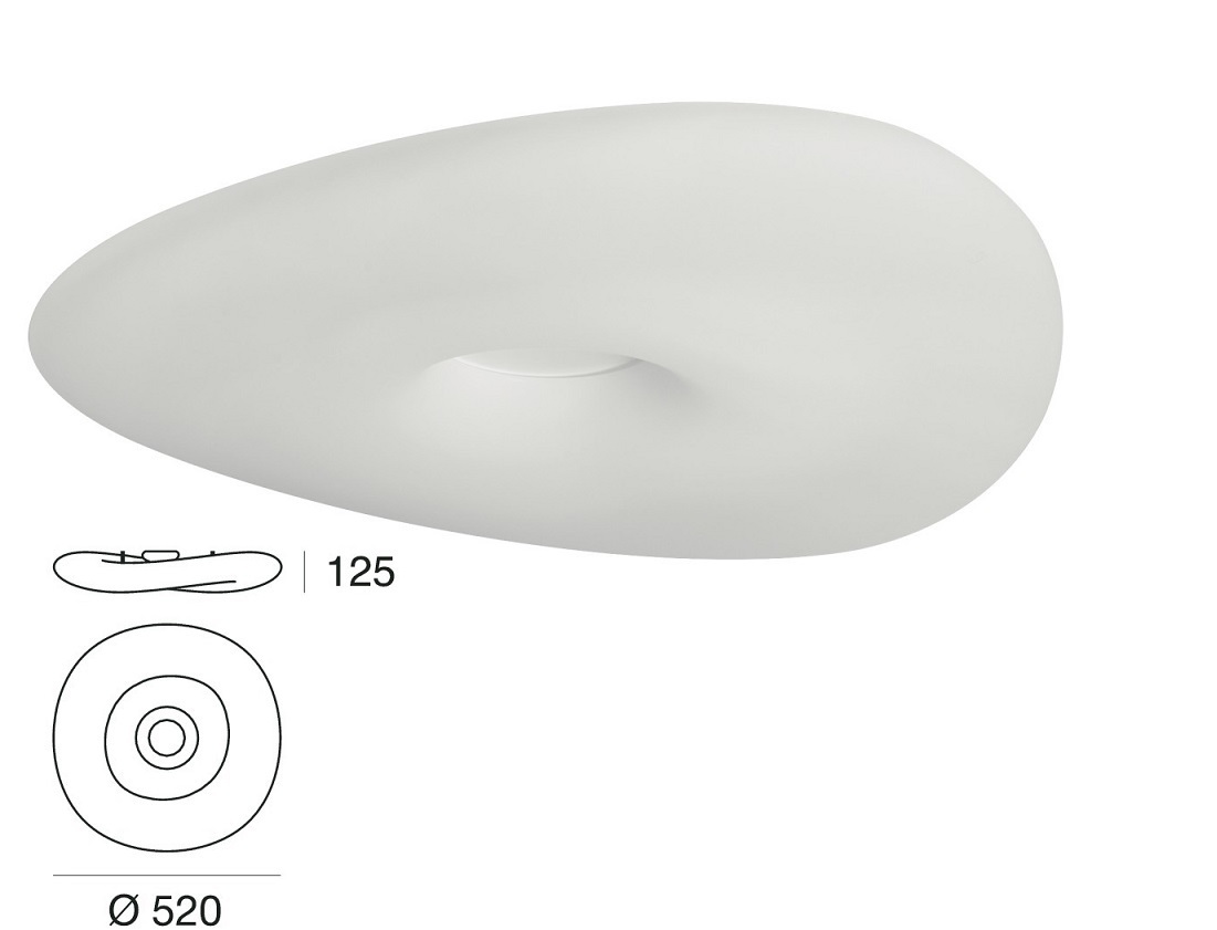 Italské LED světlo 8006 Mr.Magoo pr.52cm LineaLight