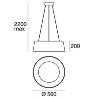 Závěsné LED světlo 8092 Oxygen_P LineaLight
