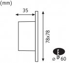 LED světlo Paulmann 92922 Edge osvětlení schodiště