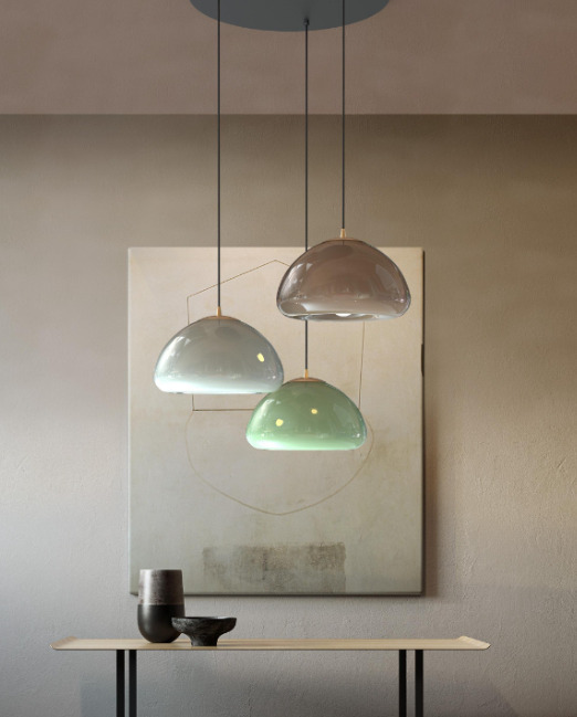 Italské světlo Luxor/V 4509 Sikrea sage green