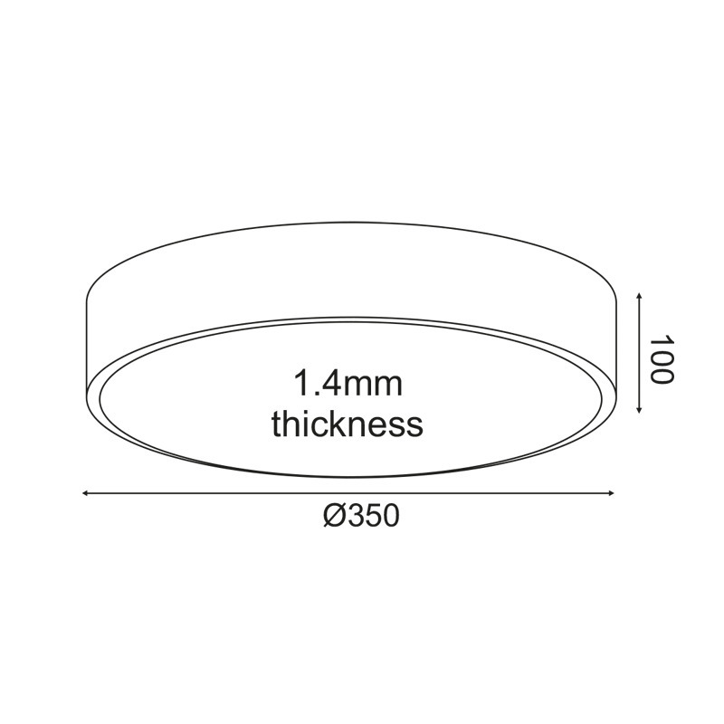 LED světlo V29LEDC35BK pr.35cm 32W 2560lm ACA Optimus