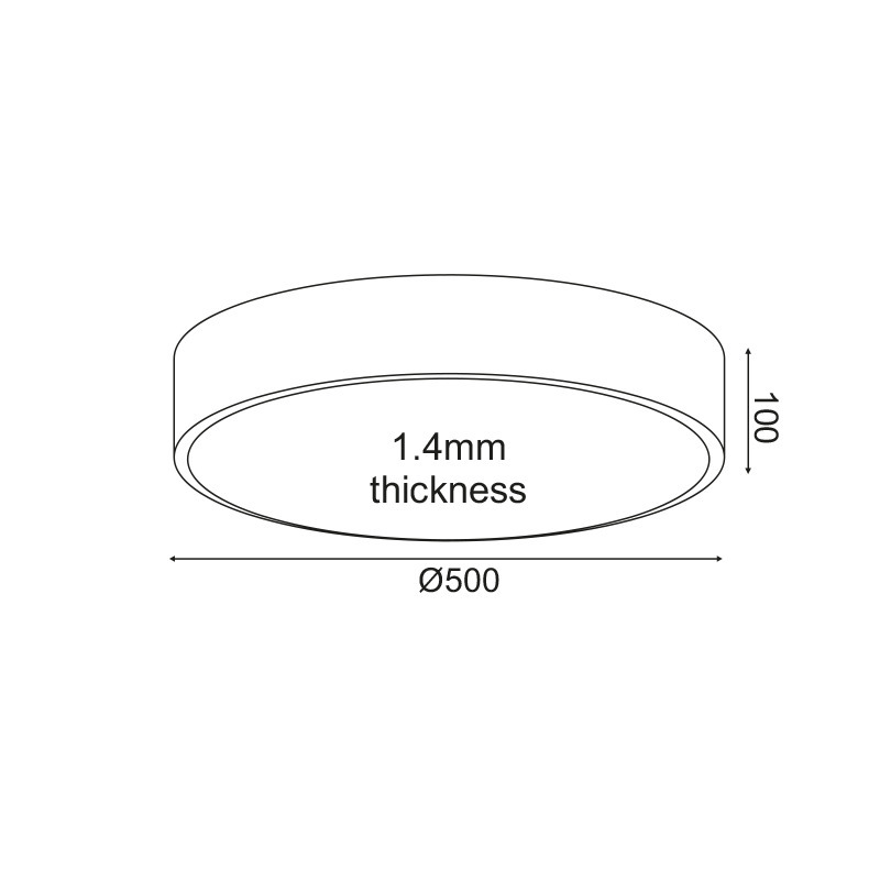 LED světlo V29LEDC50BK pr.50cm 50W 4000lm ACA Optimus