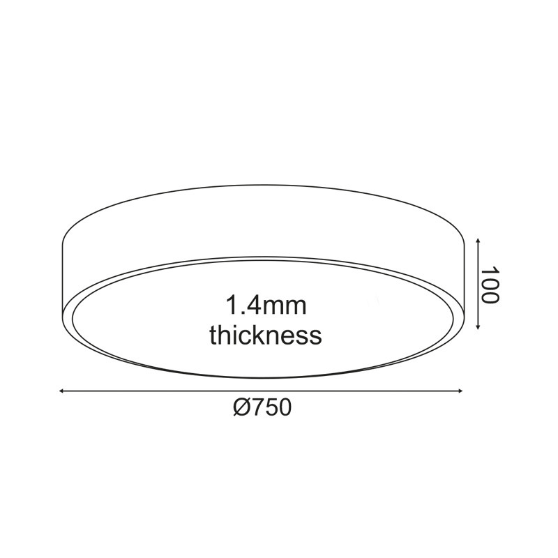 LED světlo V29LEDC75BK pr.75cm 60W 4800lm ACA Optimus
