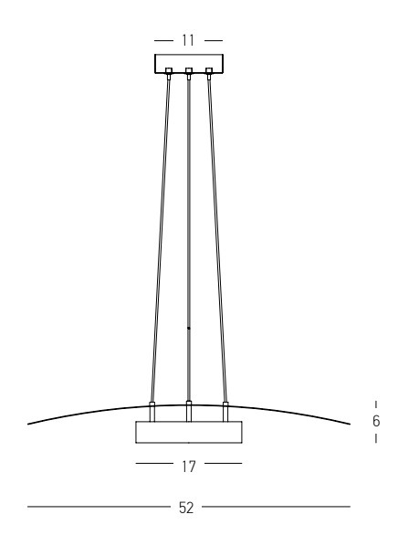 Moderní LED světlo 22132 Zambelis pr.52cm  černé