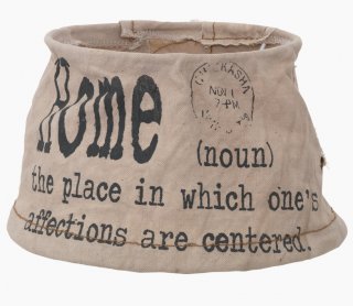 Textilní stínidlo Vintage 49442 šedé s potiskem