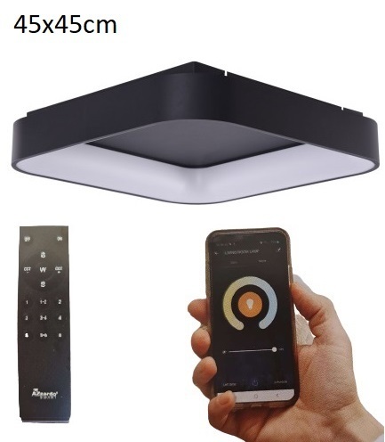 Chytré stropní LED svítidlo AZ4002 Solvent S 45x45cm Top CCT SMART 45, AZzardo