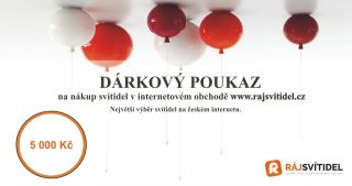 Dárkový poukaz v hodnotě 5.000,- Kč