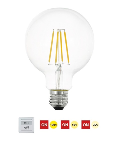 Stmívatelná LED žárovka E27 6W 11752 vintage Eglo