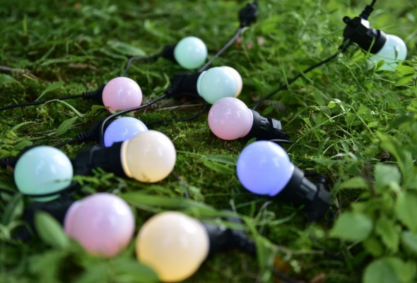 Venkovní RGB LED řetěz Eglo 34012 Campanas 20 žárovek