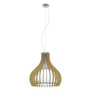 Závěsné dřevěné svítidlo TINDORI 96214 Ø 50cm, Eglo