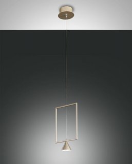 Italské LED světlo 3390-40-225 Fabas Sirio matná zlatá