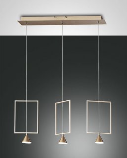Italské LED světlo Fabas Sirio 3390-49-225 matná zlatá