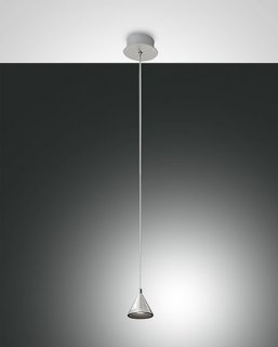 Italské LED světlo Fabas 3443-41-212 Delta satinově stříbrné