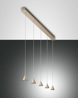 Italské LED světlo Fabas 3443-48-225 Delta matná zlatá