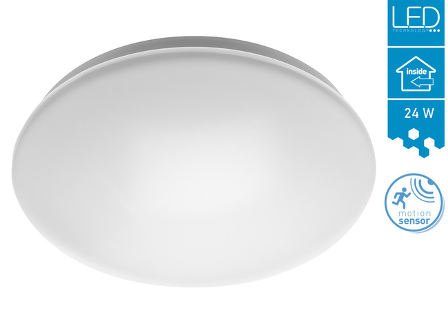LED světlo GTV Wenus Duo 24W LD-WENDM24W-40 s čidlem IP44