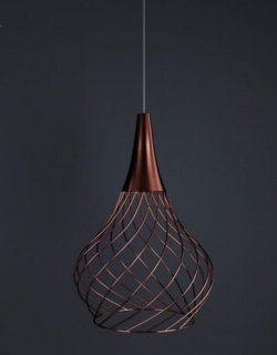 Italské LED světlo LineaLight 8141 Mongolfier P1 rose gold