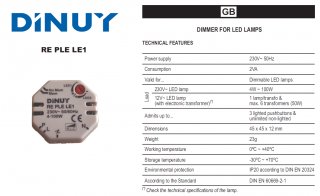 Fázový stmívač LineaLight KIT0026