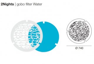 Barevný filtr KIT0057 globo filter Water do svítidel 2Nights