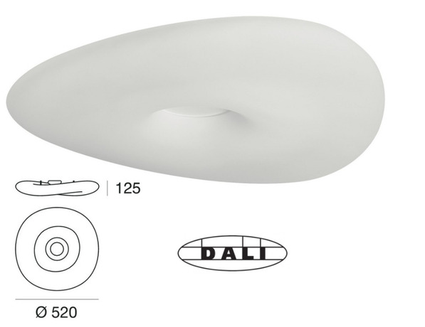 Italské LED světlo 8006 Mr.Magoo pr.52cm LineaLight