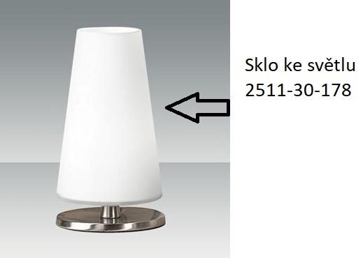 Náhradní sklo 2511-30-178 Fabas k lampičce