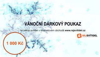 Vánoční dárkový poukaz v hodnotě 1.000,-Kč
