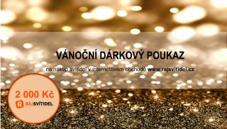 Vánoční dárkový poukaz v hodnotě 2.000,- Kč