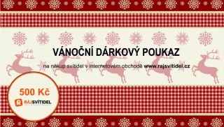 Vánoční dárkový poukaz v hodnotě 500,- Kč